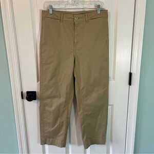 Everlane women’s The Lightweight straight leg crop khaki chino pants size 8